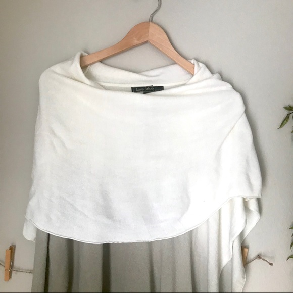 Lovestich Cowl Neck Knit Ombré Poncho Top NWT - Picture 4 of 13